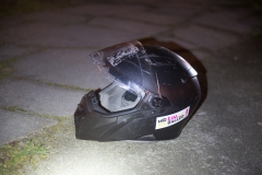 Der Täter ließ seinen Helm zurück.|Foto: DLB