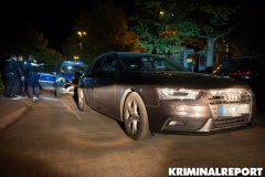 Beamten der Polizei gelang es, den Audi in einer Nebenstraße zu stoppen.|Foto: DLB